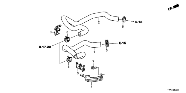 2020 Honda HR-V Water Hose Diagram