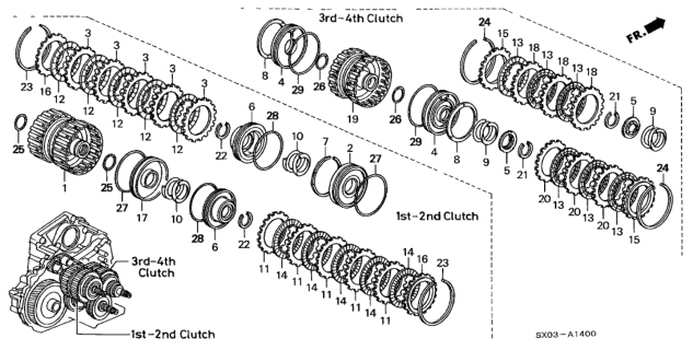 1998 Honda Odyssey Plate, Clutch End (5) (3.5MM) Diagram for 22560-PCJ-003