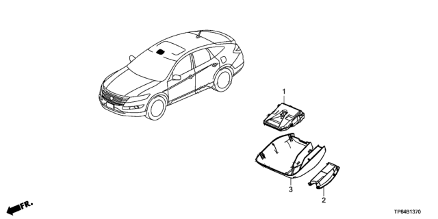 2013 Honda Crosstour 5 Door EXL (4WD) KA 6AT Camera (FCW/LDW) Diagram