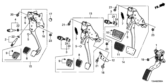 2017 Honda Accord Pedal Diagram