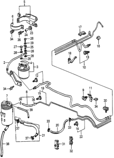 1985 Honda Accord Tube, Vent Diagram for 17301-SA5-660