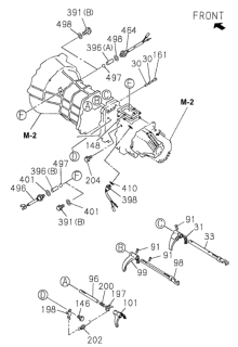 2002 Honda Passport MT Shift Fork Diagram