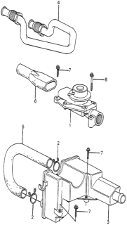 1985 Honda Accord Air Suction Valve Diagram