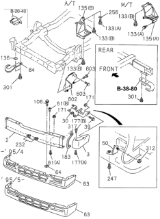 1997 Honda Passport Hook Diagram for 8-94183-262-0