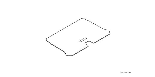 2009 Honda Element 5 Door EX (4WD) KA 5AT Cargo Mat Diagram