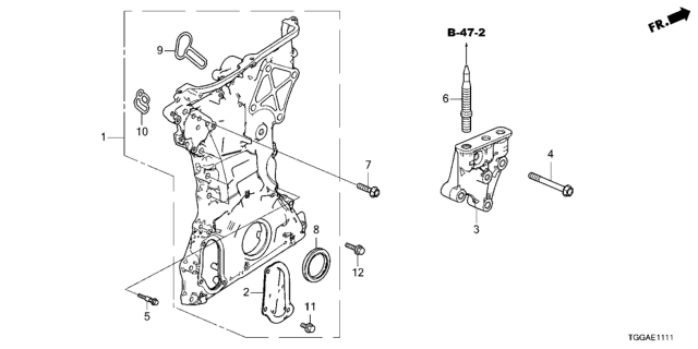 2021 Honda Civic Chain Case Diagram