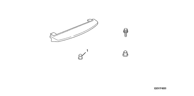 2008 Honda Element Rear Air Deflector Diagram