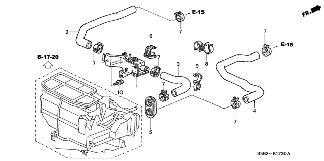 2005 Honda Civic Water Valve Diagram