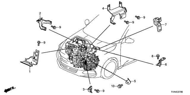 2018 Honda Accord Stay, Pump Base Diagram for 32744-6B2-A00