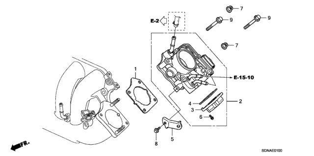 2007 Honda Accord Stay J, Engine Wire Harness Diagram for 32749-RAA-A00