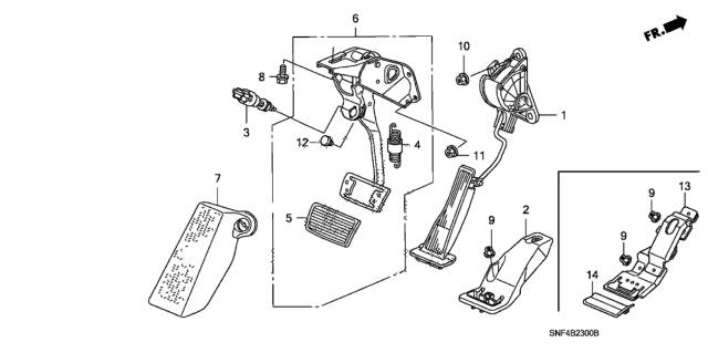 2010 Honda Civic Pedal Diagram