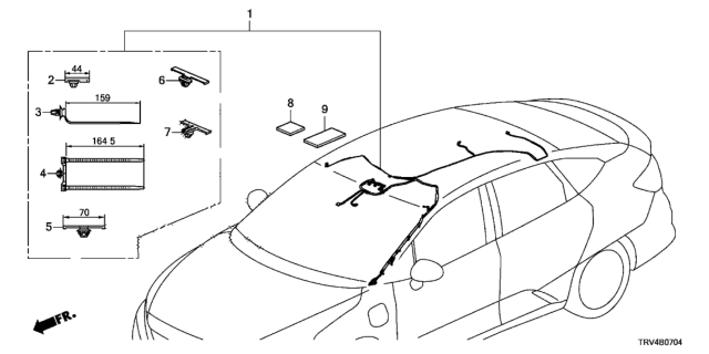 2017 Honda Clarity Electric 4 Door TRNG (CLARITY ELC) KA 1AT Wire Harness Diagram 5