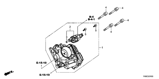 2014 Honda Civic Throttle Body (1.8L) Diagram