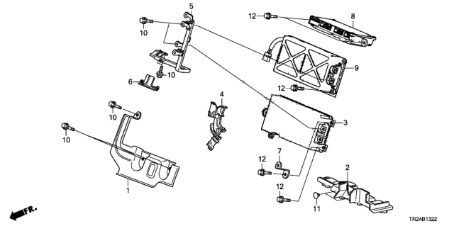 2013 Honda Civic Plate Assy., Pdu Input Busbar Diagram for 1F110-RW0-003