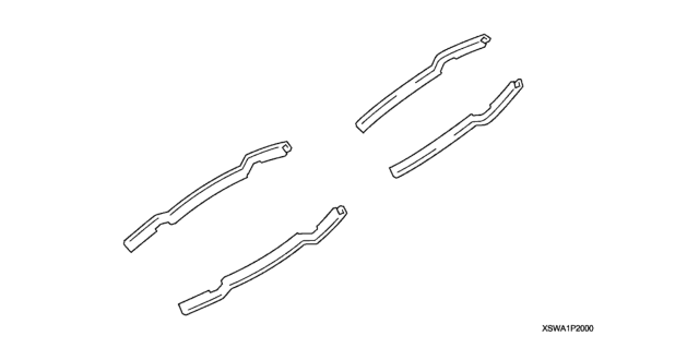 2010 Honda CR-V 5 Door EX (2WD) KA 5AT Door Edge Guard Diagram