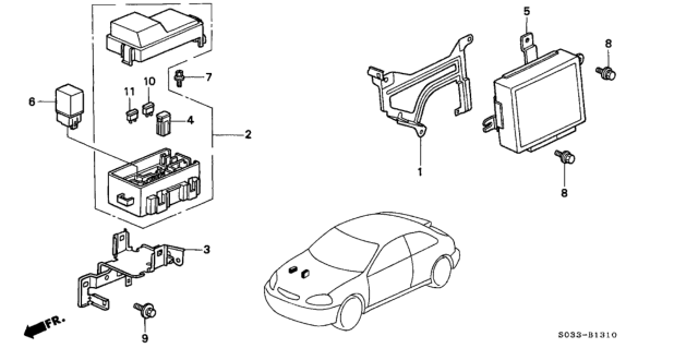 1998 Honda Civic ABS Unit Diagram