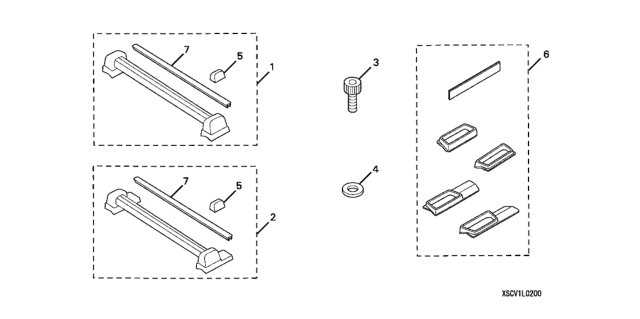 2004 Honda Element Roof Rack Diagram