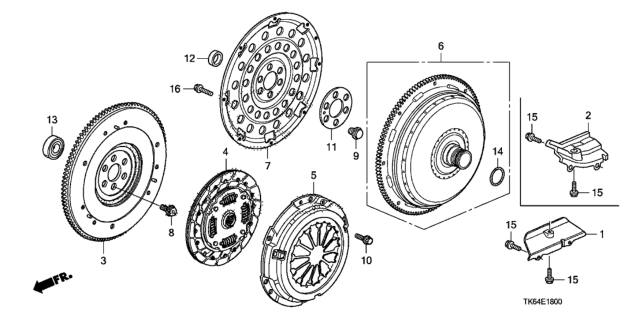 2011 Honda Fit Converter Assembly, Torque Diagram for 26000-RB0-315