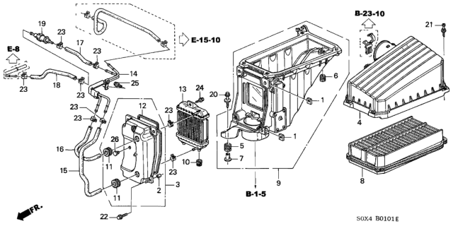 2001 Honda Odyssey Air Cleaner Diagram