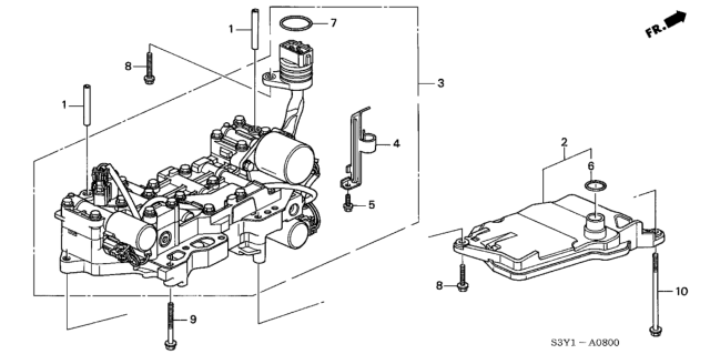 2001 Honda Insight Valve Body Diagram