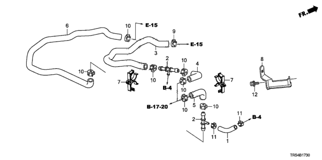 2015 Honda Civic Water Hose Diagram