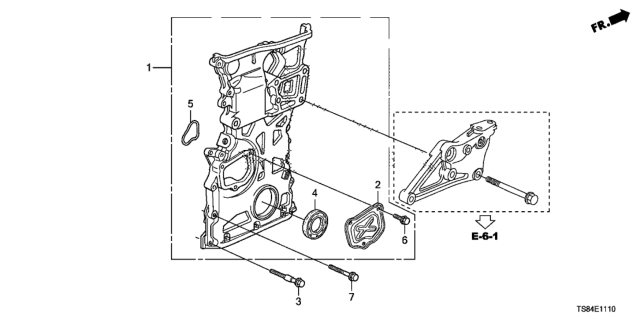 2012 Honda Civic Chain Case (2.4L) Diagram