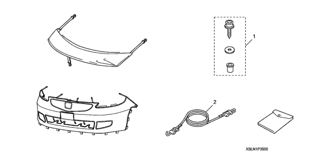 2007 Honda Fit Nose Mask Diagram