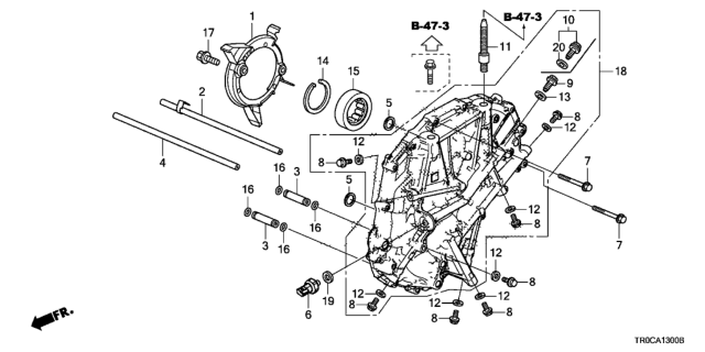 2014 Honda Civic Pipe, Lubrication Diagram for 22730-5T0-000