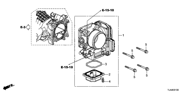 2021 Honda CR-V Throttle Body Diagram