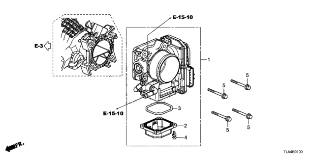 2017 Honda CR-V Throttle Body Diagram