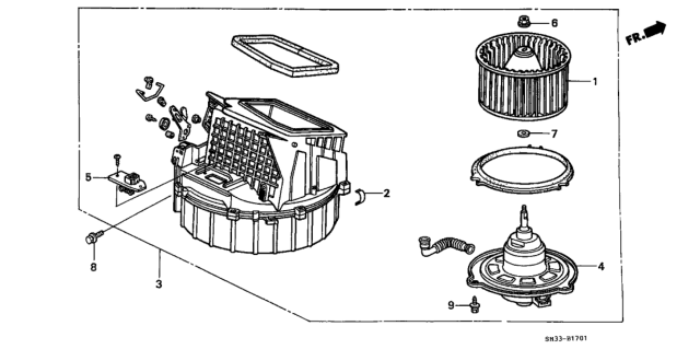 1991 Honda Civic Heater Blower Diagram