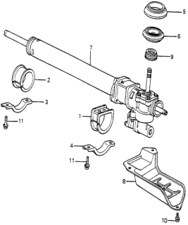 1984 Honda Accord P.S. Gear Box Diagram