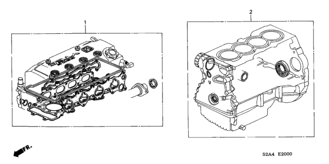 2002 Honda S2000 Gasket Kit Diagram