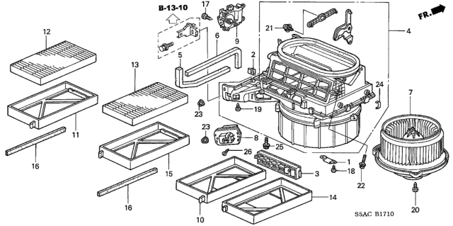 2005 Honda Civic Heater Blower Diagram