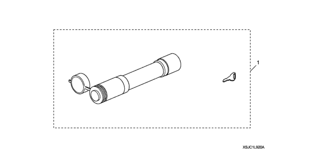 2020 Honda Odyssey 5 Door LX (HPPG 10AT) KA XAT Trailer Hitch Locking Pin Diagram