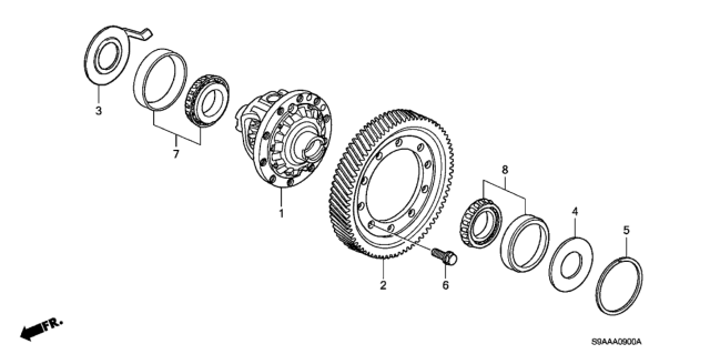 2006 Honda CR-V Differential Diagram