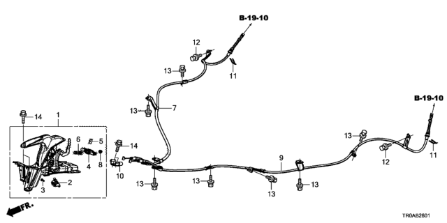 2013 Honda Civic Parking Brake (Disk) Diagram