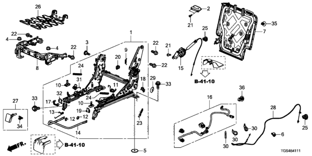 2019 Honda Passport DEVICE COMP R Diagram for 81310-TGS-A01