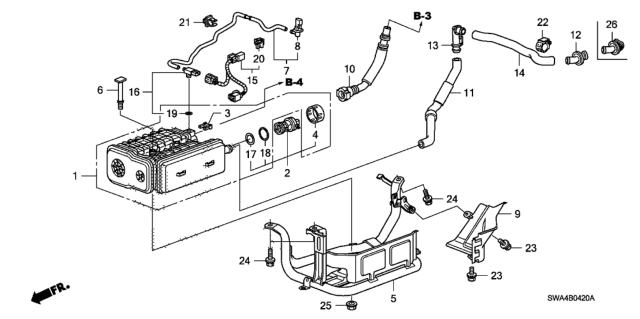 2008 Honda CR-V O-Ring Diagram for 91391-SNA-A01