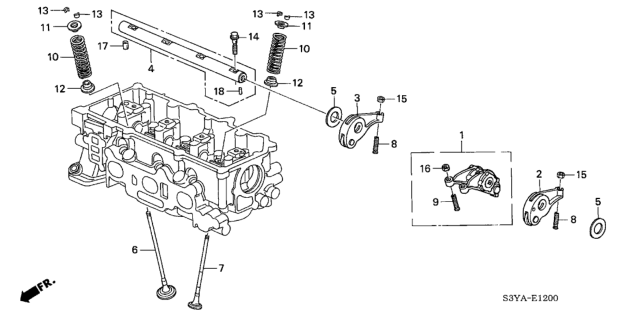 2006 Honda Insight Valve - Rocker Arm Diagram