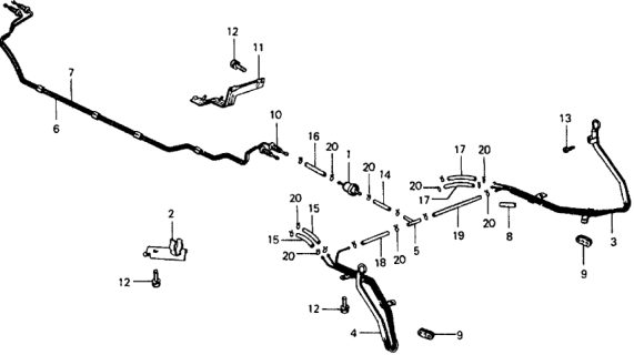 1978 Honda Civic 5 Door ** KH HMT Ventilation Pipe  - Separator Diagram