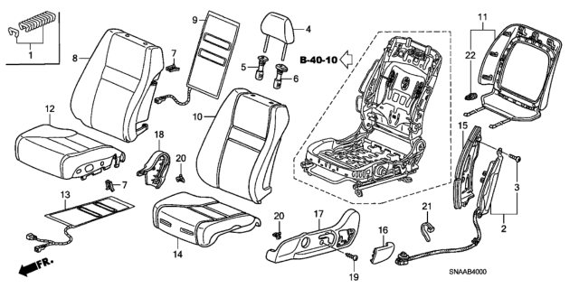 2009 Honda Civic Cover, Left Front Seat Cushion Trim (Atlas Gray) Diagram for 81531-SNA-A03ZA