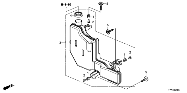 2020 Honda HR-V Seal,Rubber Diagram for 17233-51B-H01