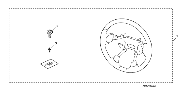 2008 Honda Pilot Steering Wheel (Wood) Diagram