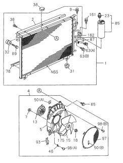 1997 Honda Passport A/C Condenser Diagram 2