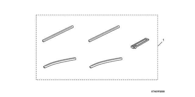 2009 Honda Accord Guard, Door Edge *G530M* (MYSTIC GREEN METALLIC) Diagram for 08P20-TA0-170