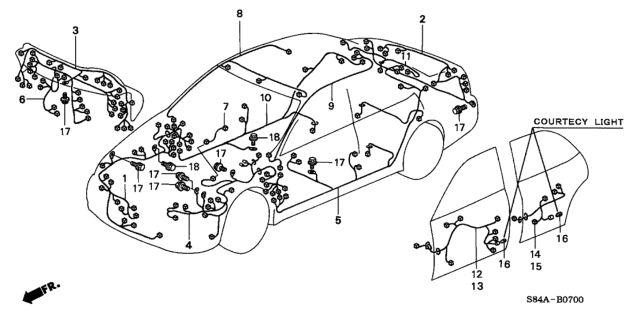 2002 Honda Accord Wire Harness Diagram