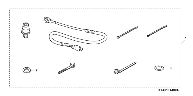 2013 Honda Civic 4 Door SI (HPT) KA 6MT Engine Block Heater Diagram