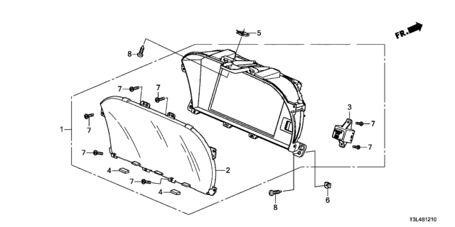 2015 Honda Accord Display Info Center Diagram for 39710-T2A-A01RM