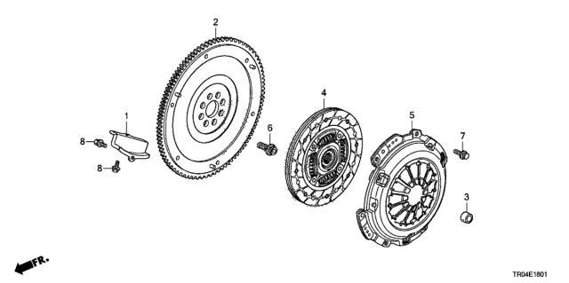 2012 Honda Civic Clutch - Torque Converter (2.4L) Diagram